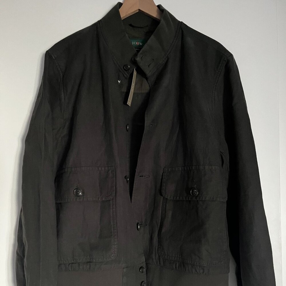 JCrew Flight Jacket (linen-cotton blend)